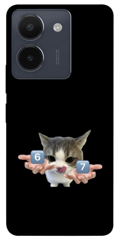 Чохол itsPrint Six Seven cat для Vivo Y36, меми, купити оптом з доставкою