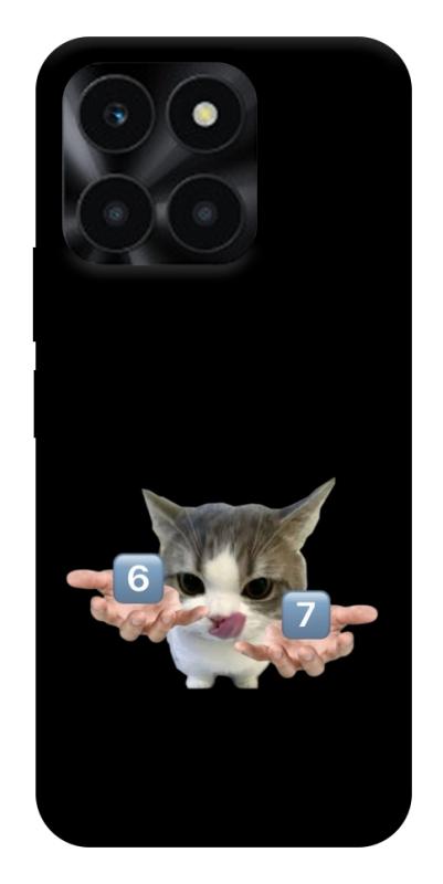 Чохол itsPrint Six Seven cat для Huawei Honor X6a, меми, купити оптом з доставкою