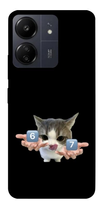 Чохол itsPrint Six Seven cat для Xiaomi Redmi 13C, меми, купити оптом з доставкою