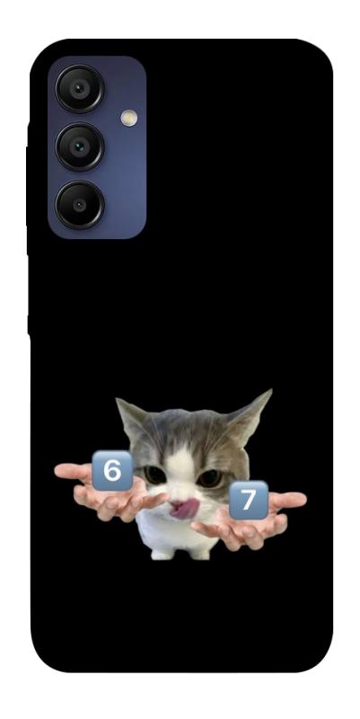 Чохол itsPrint Six Seven cat для Samsung Galaxy A15 4G/5G, меми, купити оптом з доставкою