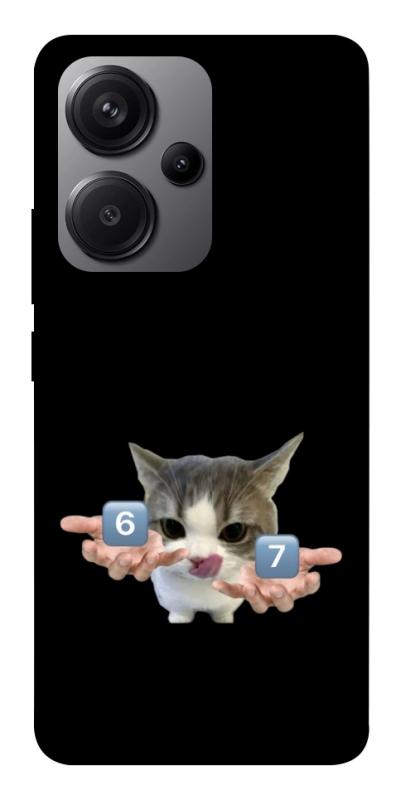 Чохол itsPrint Six Seven cat для Xiaomi Redmi Note 13 Pro+, меми, купити оптом з доставкою
