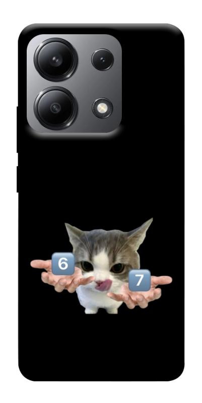 Чохол itsPrint Six Seven cat для Xiaomi Redmi Note 13 4G, меми, купити оптом з доставкою