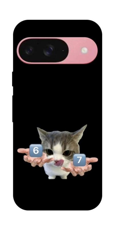 Чохол itsPrint Six Seven cat для Google Pixel 9, меми, купити оптом з доставкою
