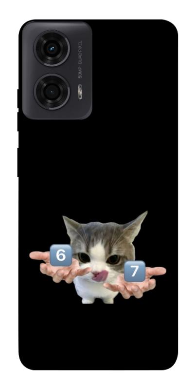 Чохол itsPrint Six Seven cat для Motorola Moto G24, меми, купити оптом з доставкою