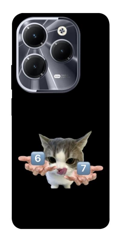 Чохол itsPrint Six Seven cat для Infinix Hot 40, меми, купити оптом з доставкою
