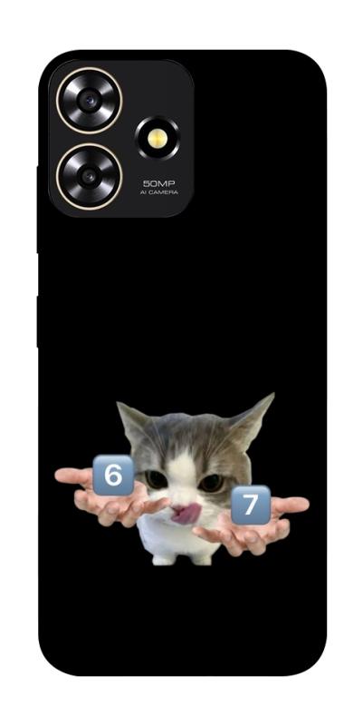 Чохол itsPrint Six Seven cat для ZTE Blade A73 4G, меми, купити оптом з доставкою
