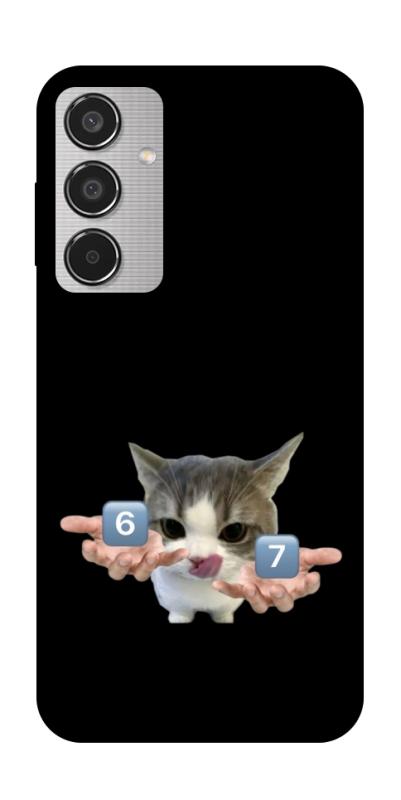 Чохол itsPrint Six Seven cat для Samsung Galaxy M35 5G, меми, купити оптом з доставкою