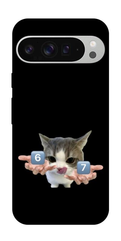 Чохол itsPrint Six Seven cat для Google Pixel 9 Pro XL, меми, купити оптом з доставкою