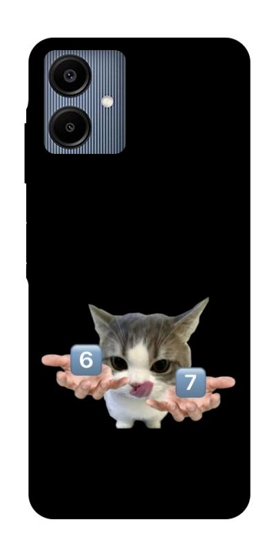 Чохол itsPrint Six Seven cat для Samsung Galaxy A06, меми, купити оптом з доставкою
