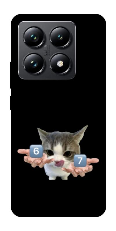Чохол itsPrint Six Seven cat для Xiaomi 14T Pro, меми, купити оптом з доставкою
