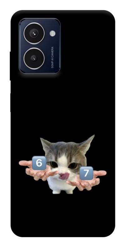 Чохол itsPrint Six Seven cat для HMD Pulse Pro, меми, купити оптом з доставкою