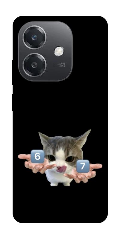 Чохол itsPrint Six Seven cat для Oppo A3 4G, меми, купити оптом з доставкою