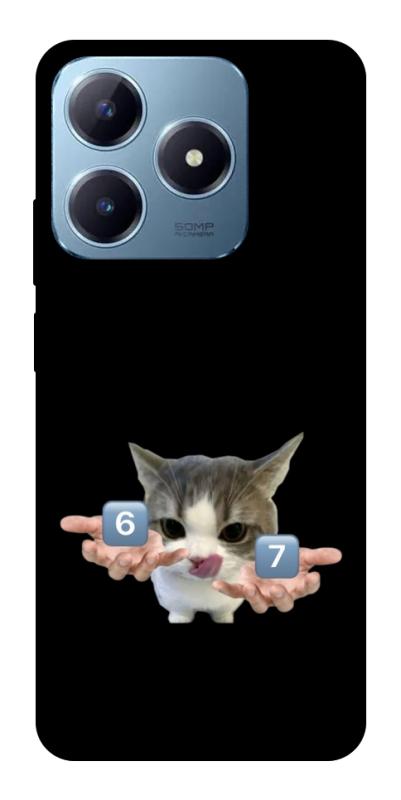 Чохол itsPrint Six Seven cat для Realme C63 4G, меми, купити оптом з доставкою
