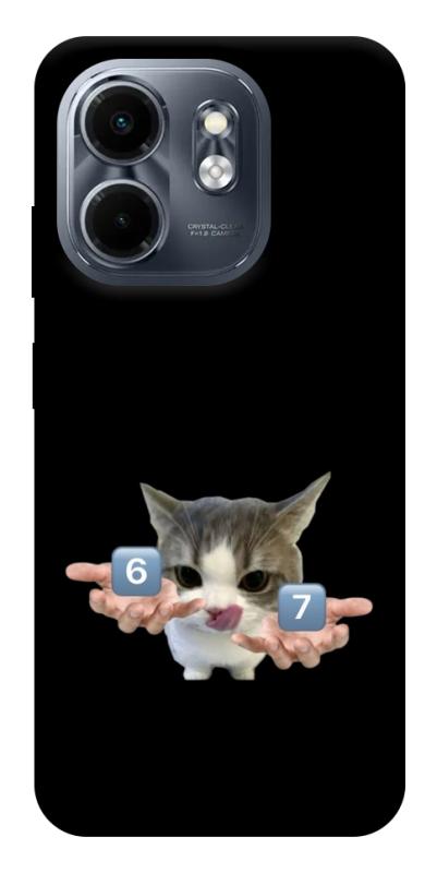 Чохол itsPrint Six Seven cat для Infinix Smart 9 4G / Hot 50i, меми, купити оптом з доставкою
