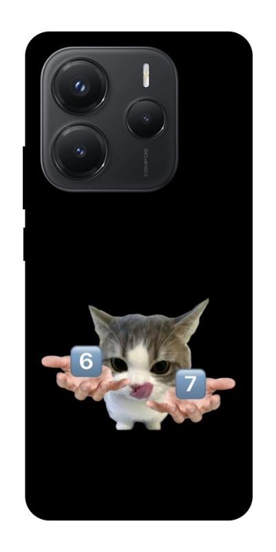 Чохол itsPrint Six Seven cat для Xiaomi Redmi Note 14 5G, меми, купити оптом з доставкою