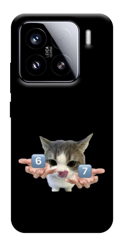 Чохол itsPrint Six Seven cat для Xiaomi 15, меми, купити оптом з доставкою