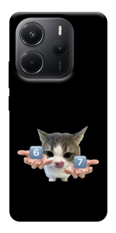 Чохол itsPrint Six Seven cat для Xiaomi Redmi Note 14 4G (Int. version), меми, купити оптом з доставкою