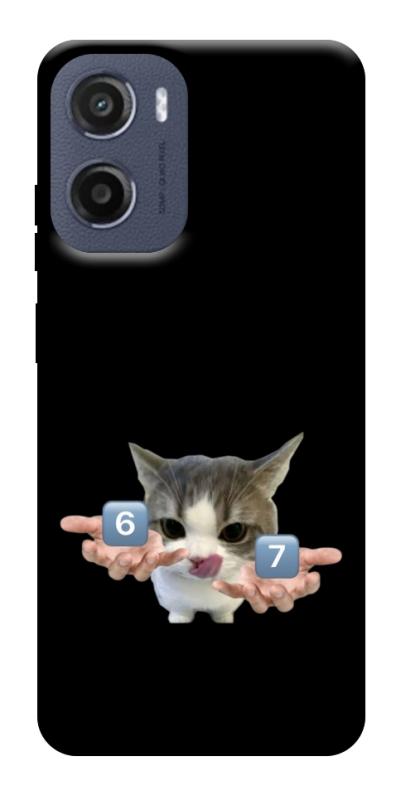 Чохол itsPrint Six Seven cat для Motorola Moto G05, меми, купити оптом з доставкою