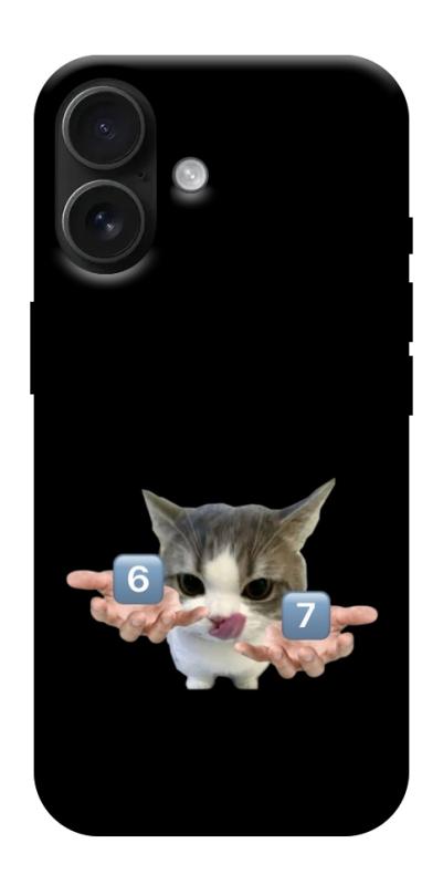 Чохол itsPrint Six Seven cat для Apple iPhone 17 (6.3"), меми, купити оптом з доставкою