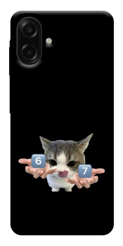 Чохол itsPrint Six Seven cat для Samsung Galaxy A07, меми, купити оптом з доставкою