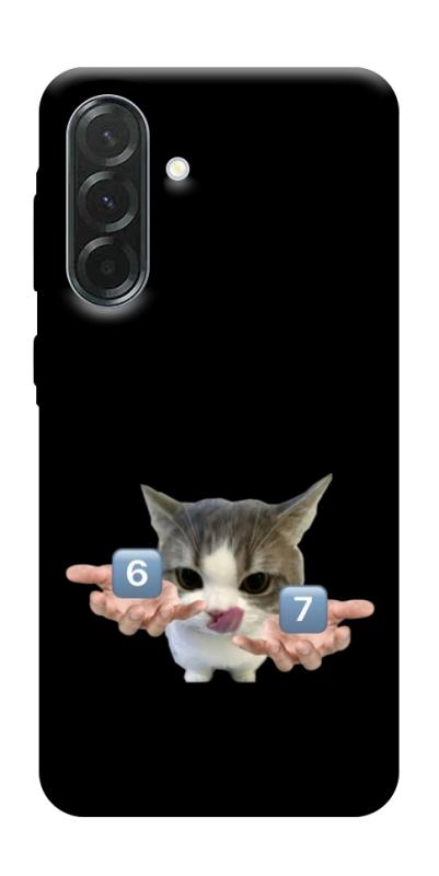 Чохол itsPrint Six Seven cat для Samsung Galaxy A57 5G, меми, купити оптом з доставкою