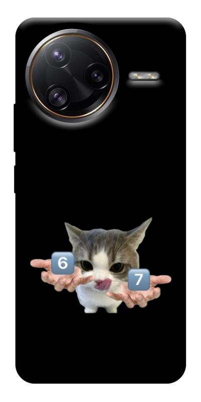 Чохол itsPrint Six Seven cat для Xiaomi Poco F7, меми, купити оптом з доставкою