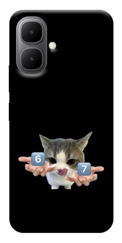 Чохол itsPrint Six Seven cat для Infinix Smart 10, меми, купити оптом з доставкою