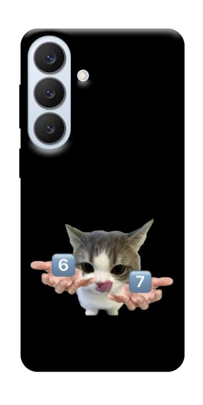 Чохол itsPrint Six Seven cat для Samsung Galaxy S26+, меми, купити оптом з доставкою
