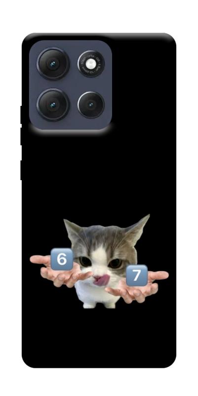 Чохол itsPrint Six Seven cat для Motorola Moto G86 Power, меми, купити оптом з доставкою