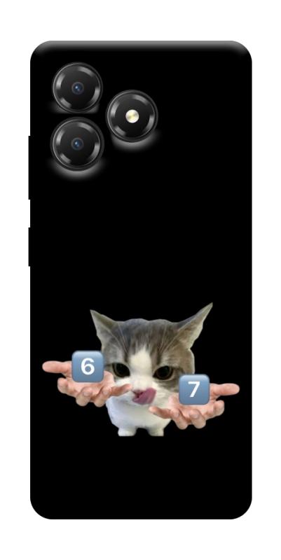 Чохол itsPrint Six Seven cat для ZTE Blade A36, меми, купити оптом з доставкою