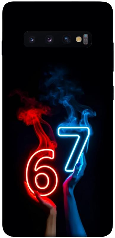 Чохол itsPrint Hands Six Seven для Samsung Galaxy S10+, написи, купити оптом з доставкою