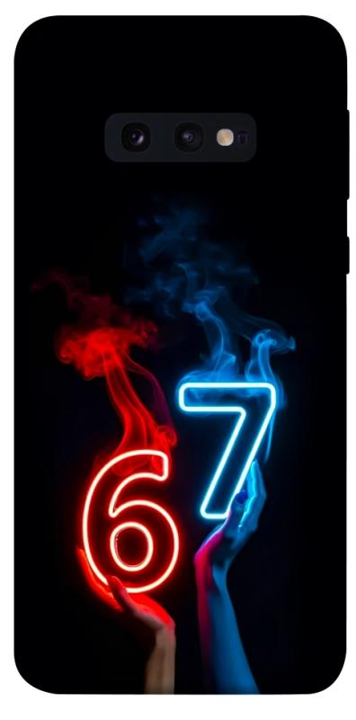 Чохол itsPrint Hands Six Seven для Samsung Galaxy S10e, написи, купити оптом з доставкою