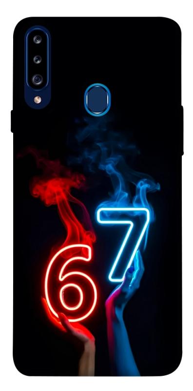 Чохол itsPrint Hands Six Seven для Samsung Galaxy A20s, написи, купити оптом з доставкою