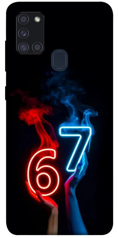 Чохол itsPrint Hands Six Seven для Samsung Galaxy A21s, написи, купити оптом з доставкою