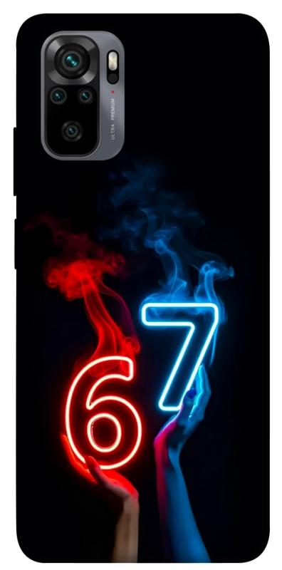 Чохол itsPrint Hands Six Seven для Xiaomi Redmi Note 10 / Note 10s, написи, купити оптом з доставкою