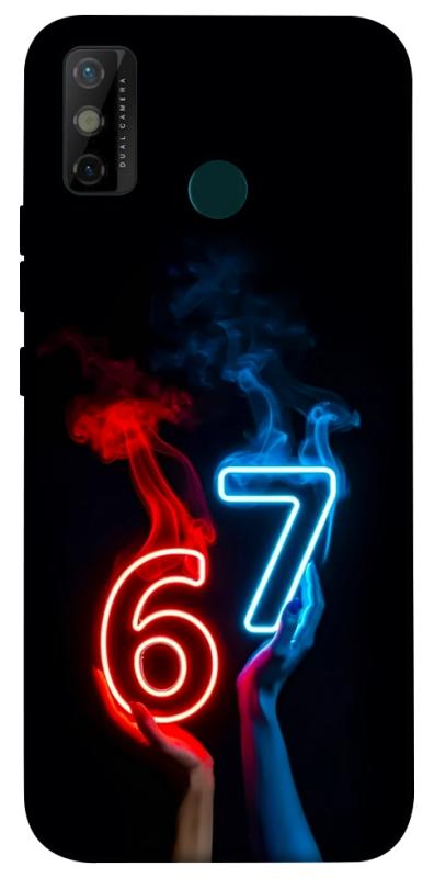 Чохол itsPrint Hands Six Seven для TECNO Spark 6 Go, написи, купити оптом з доставкою