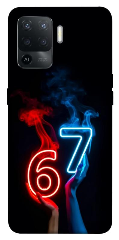 Чохол itsPrint Hands Six Seven для Oppo Reno 5 Lite, написи, купити оптом з доставкою