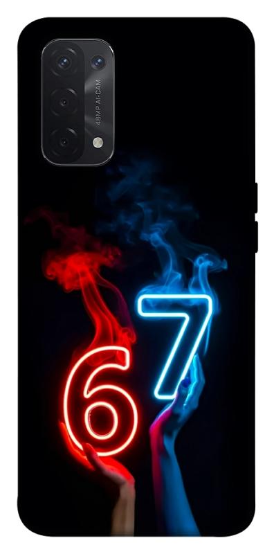 Чохол itsPrint Hands Six Seven для Oppo A54 4G, написи, купити оптом з доставкою