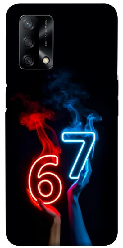 Чохол itsPrint Hands Six Seven для Oppo A74 4G, написи, купити оптом з доставкою