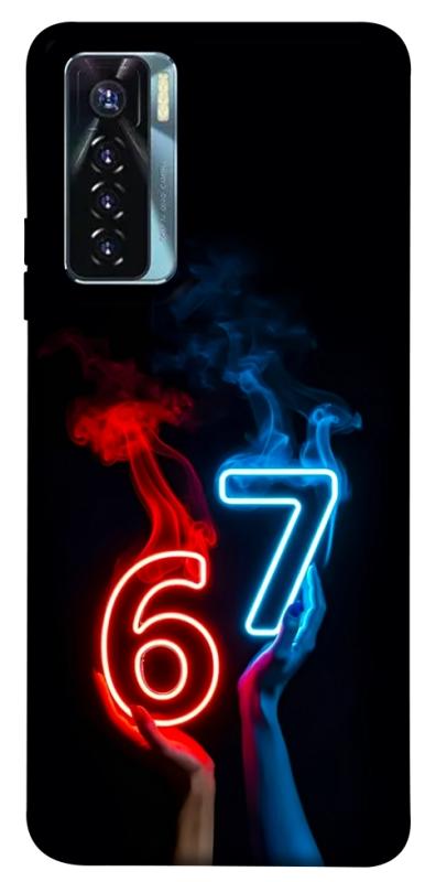 Чохол itsPrint Hands Six Seven для TECNO Camon 17 Pro, написи, купити оптом з доставкою