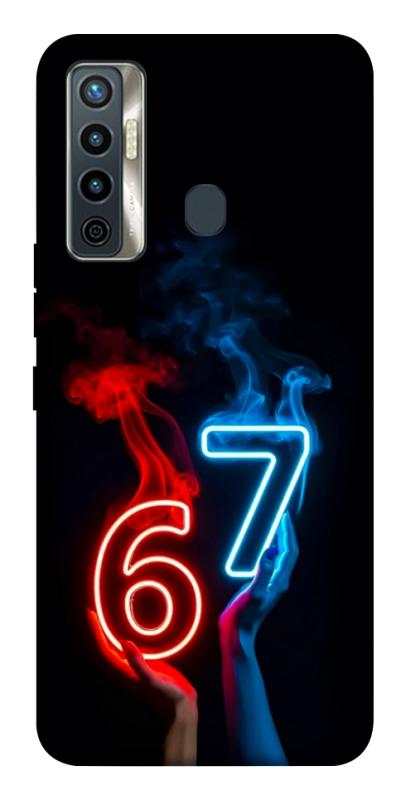 Чохол itsPrint Hands Six Seven для TECNO Camon 17 Pro, написи, купити оптом з доставкою