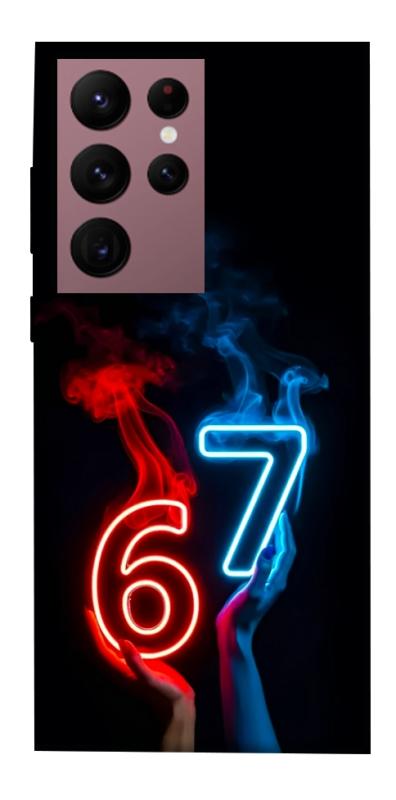 Чохол itsPrint Hands Six Seven для Samsung Galaxy S22 Ultra, написи, купити оптом з доставкою