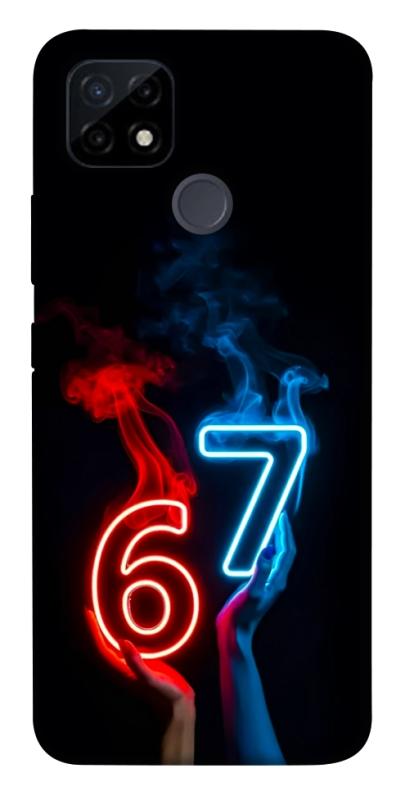 Чохол itsPrint Hands Six Seven для Realme C21Y, написи, купити оптом з доставкою