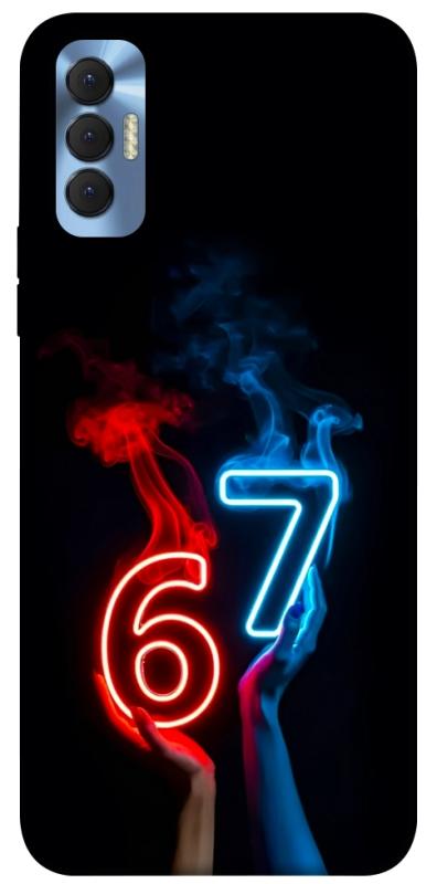 Чохол itsPrint Hands Six Seven для TECNO Spark 8P, написи, купити оптом з доставкою