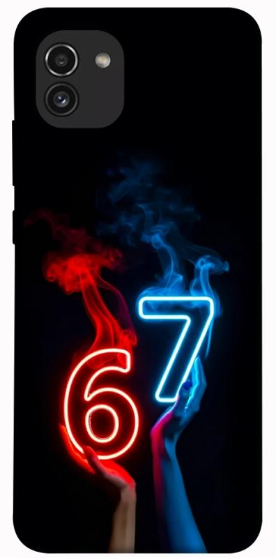 Чохол itsPrint Hands Six Seven для Samsung Galaxy A03, написи, купити оптом з доставкою