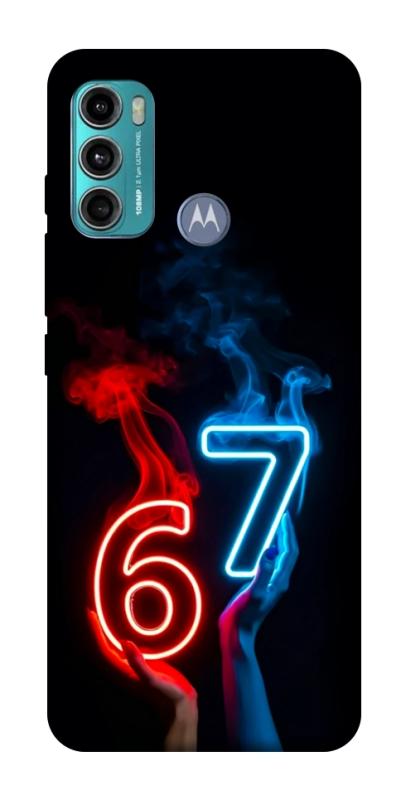 Чохол itsPrint Hands Six Seven для Motorola Moto G60, написи, купити оптом з доставкою