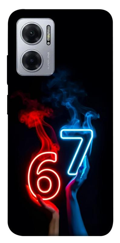 Чохол itsPrint Hands Six Seven для Xiaomi Redmi Note 11E, написи, купити оптом з доставкою