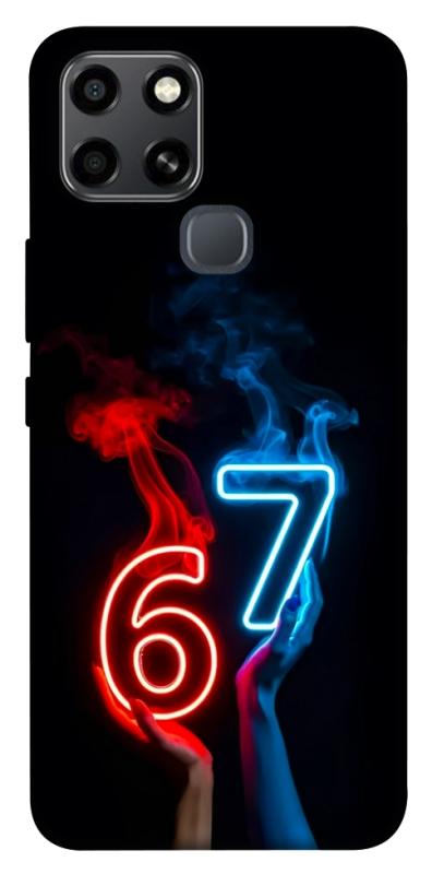 Чохол itsPrint Hands Six Seven для Infinix Smart 6, написи, купити оптом з доставкою