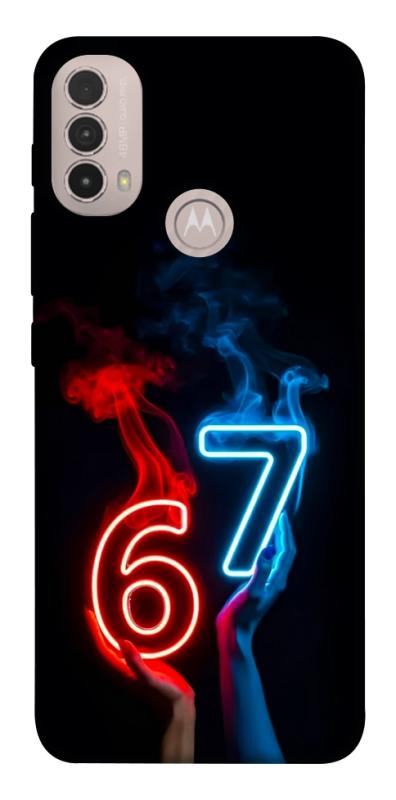 Чохол itsPrint Hands Six Seven для Motorola Moto E40, написи, купити оптом з доставкою