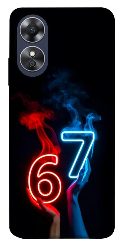 Чохол itsPrint Hands Six Seven для Oppo A17, написи, купити оптом з доставкою